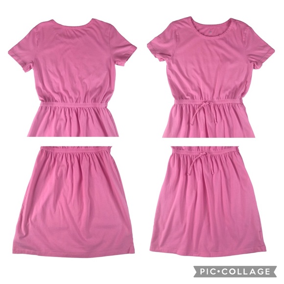 2 GAP Gymboree Pink Cotton Dress Bundle Girl Size M L Cotton Casual Beach Ombré - Picture 8 of 12